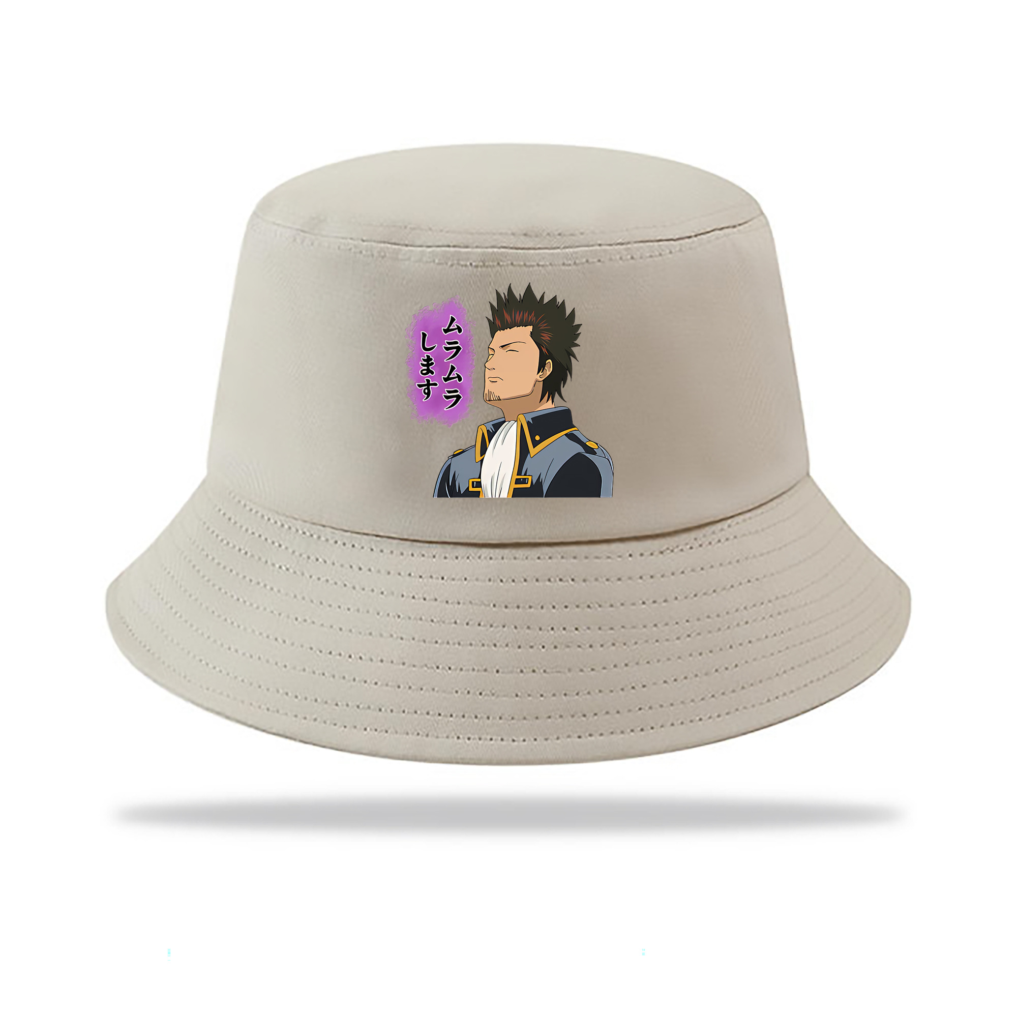 （画像用） ぎんたま 坂田銀時（さかたぎんとき） 神楽 志村新八（しむら しんぱち） GINTAMA Sakata Gintoki Kagura Shimura Shinpachi アウトドア日除けバケットハット